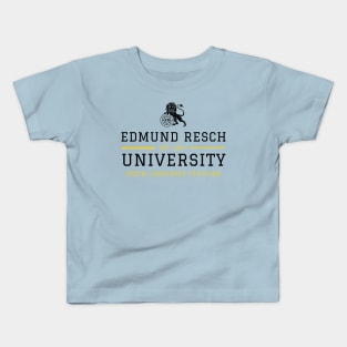 RESCHS UNIVERSITY - black print Kids T-Shirt